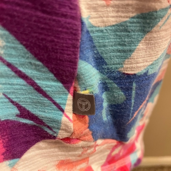 TALBOTS UPF 50+ SLUB TERRY COLORFUL FLORAL SWEATSHIRT, size XL - Picture 5 of 7